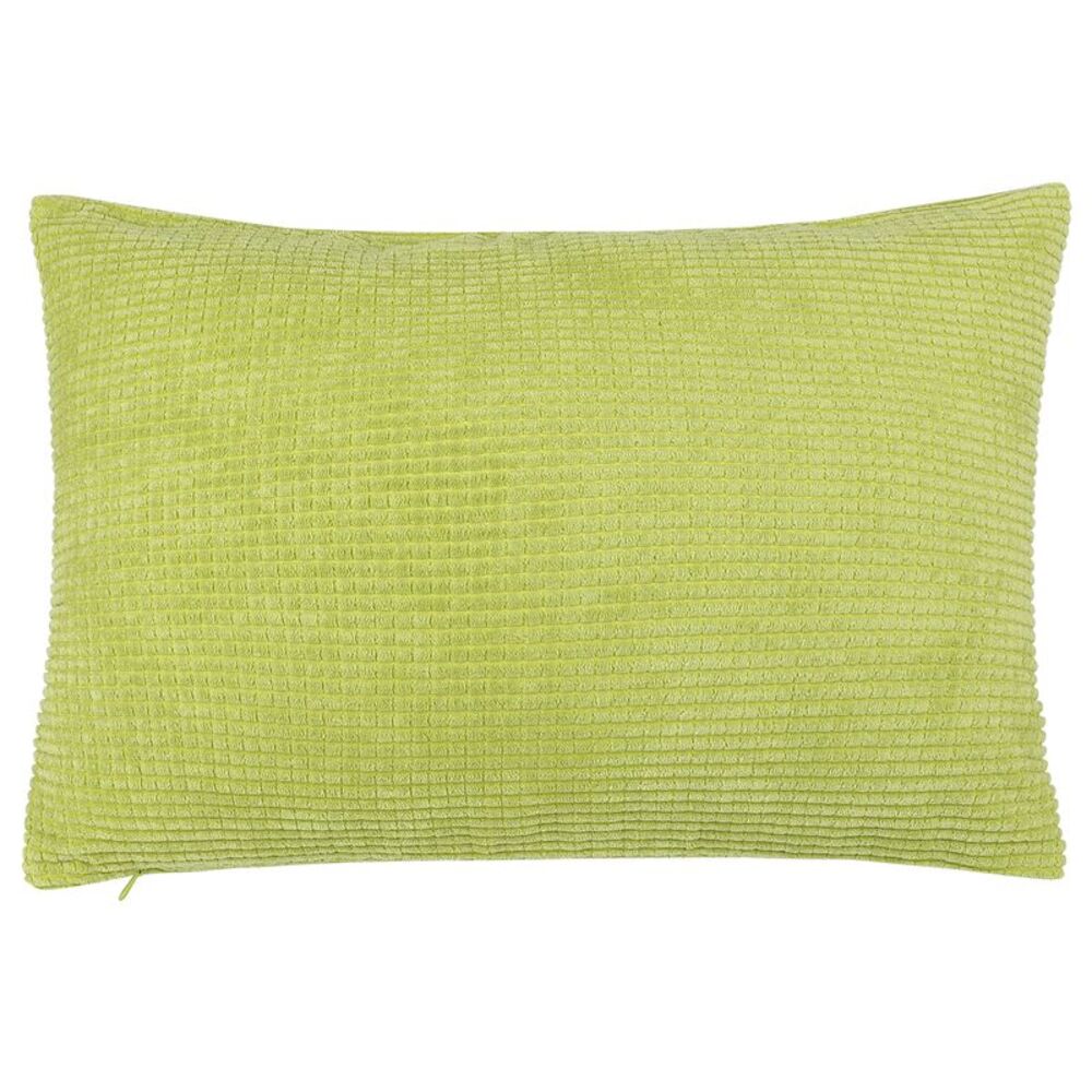Corduroy Corn Striped Throw Pillow Cover Cushion Cover 12" x 18" Light Green